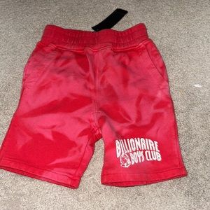 Kids Billionaire boys club true red shorts